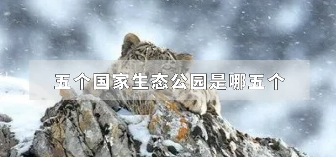 五个国家生态公园是哪五个